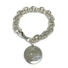 ティファニー　TIFFANY&Co.　ブレスレット　リターン トゥ ティファニー　ラウンド タグ　シルバー Ag925　36.6ｇ