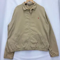 90年代 POLO by RALPH LAUREN コットン スウィングトップ ドリズラージャケット MADE IN USA サイズXL シミ汚れ 07111508 01
