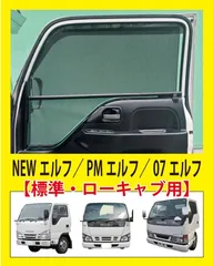 トラック用ロールスクリーン（L/Rセット）　NEWエルフ/PMエルフ／07エルフ（標準・ローキャブ） いすゞ 2ｔ車  ISUZUのサムネイル