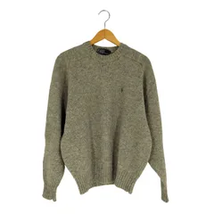 ポロバイラルフローレン Polo by RALPH LAUREN 香港製 スモールポニー刺繍 ウールニット メンズ import：L 