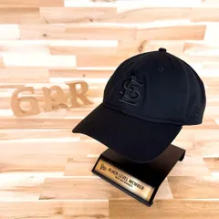 【ニューエラ×カージナルス】ブラック 3Dロゴキャップ オールブラック 黒×銀