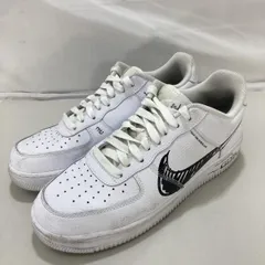 【中古】NIKE AIR FORCE 1 LOW LV8 Utility BLACK SKETCH サイズ27㎝ CW7581-101 ナイキ エアフォース1 ホワイト[19]