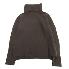 美品 ジャーナルスタンダード レリューム JOURNAL STANDARD relume ウール アンゴラ タートルネック ニット セーター オーバーサイズ F 茶 ブラウン レディース