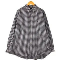 古着 ラルフローレン Ralph Lauren BLAKE 長袖 ボタンダウンチェックシャツ メンズXL相当/eaa601731