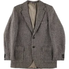古着 80~90年代 DERBY OF SAN FRANCISCO Harris Tweed ハリスツイード ヘリンボーン ウールテーラードジャケット メンズM相当/eaa593985