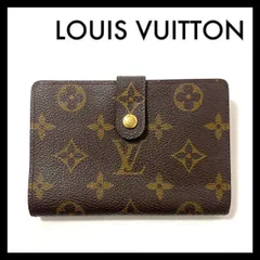 【LOUIS VUITTON】ポルト モネ ビエ ヴィエノワ モノグラム 二つ折り財布 がま口 ブラウン/茶 コンパクトウォレット ルイ ヴィトン (M-313)