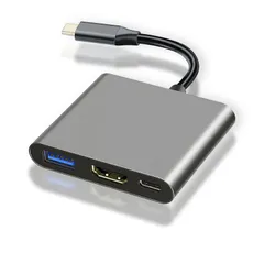 【在庫セール】HDMI アダプタタイプc 【2025高機能版】 hdmi 変換 SK-CinDa４K c 解像度 hdmiポートUSB 3.0高速ポートタイプ100W PD急速充電ポート変換 アダプタ Type UHD タイプシー hdmi MacBook/i