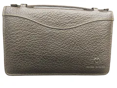 Mila Schön ミラ・ショーン クラッチバッグ オーガナイザー 財布 大容量 レザー カーキ