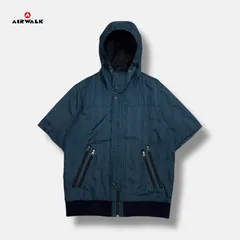 AIRWALK Short-sleeve zip-up windbreaker hoodie Mのサムネイル
