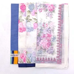 [4点セット] イヴ・サンローラン ハンカチ レディース Yves Saint Laurent　YSL