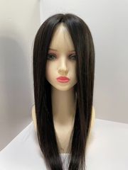 フルウィッグ人毛100%人毛ウィッグ医療ウィッグロングストレート広い 