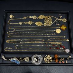 ④遺品整理 金杯 メッキアクセサリー アクセサリーおまとめ ネックレス