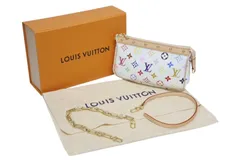新品未使用 LOUIS VUITTON ルイヴィトン 村上隆 TM ポシェット 24年 アクセソワール M13404 ホワイト 中古 4b009464
