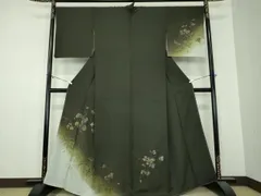 平和屋着物○訪問着 蔦の葉鳥文 笹竹文 暈し染め 金彩 さが美扱い 正絹