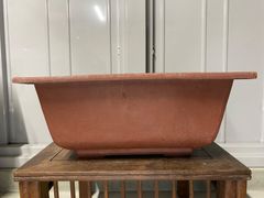陶器製 植木鉢 四角形 ブラウン - メルカリ