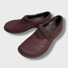 ☆MERRELL☆メレル☆ANDORRA☆レザークロッグサンダル☆サボ☆革靴☆ボルドー☆レディース25.5cm☆K25M