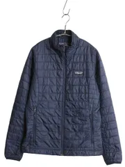 【お得なクーポン配布中!】 パタゴニア ナノ パフ ジャケット レディース S / 18年製 アウトドア 中綿 ナイロン キルティング フルジップ パッカブル ブルゾン 紺 軽量