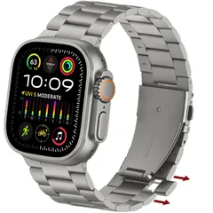 【在庫セール】Ultra 2/Ultra バンドiWatch Watch ツール不要Apple シリーズ10/9/8/7/6-1 42mm、交換用バンド 44mm SE 45mm 46mm 49mm 用 バンド アップルウォッチ (チタン) コンパチブル An