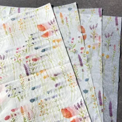 シドニー紙｜ボタニカル｜10枚入50cm×35cm梱包資材・コラージュペーパー