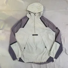 Columbia コロンビア パッカブル　ツートンカラー　アノラックパーカー　白×薄紫　Lサイズ　No.S003