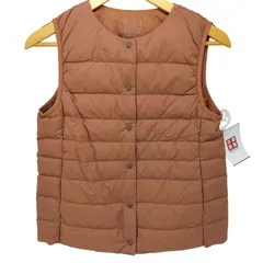 ムジルシリョウヒン 無印良品 ノーカラーベスト 軽量ダウン (帯電防止裏地) レディース JPN：S 