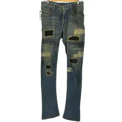 USED古着(ユーズドフルギ) {{LGB}] クロスリペアデニムパンツ メンズ  28【中古】【ブランド古着バズストア】 ユーズドフルギ USED古着 {{LGB}] クロスリペアデニムパンツ メンズ 28