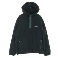 CAMP7 キャンプセブン ワンポイントロゴ 長袖 フーディジャケット M ブラック メンズ 古着