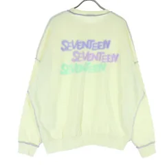 美品 SEVENTEEN セブンティーン グループロゴ 長袖 トレーナー L ホワイト スウェット レディース 古着