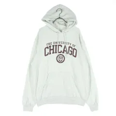 Champion チャンピオン 裏起毛 プリント 長袖 パーカー M グレー メンズ 古着