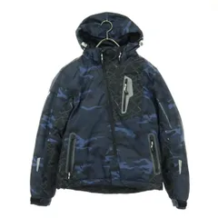 KOMINE コミネ 迷彩柄 長袖 バイク ツーリング フーディジャケット WM ブルー プロテクター付属 レディース 古着