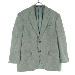 美品 REGAL リーガル 総柄 長袖 テーラードジャケット グレー メンズ 古着