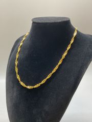 H】SILVER 925 刻印 シルバー 編み込み チェーン ネックレス - メルカリ