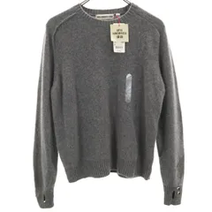 未使用 UNIQLO ユニクロ アニヤハインドマーチ ANYA HINDMARCH コラボ カシミヤ100％ 長袖 セーター L グレー ニット レディース 古着