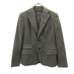 RALPH LAUREN ラルフローレン ウールブレンド テーラードジャケット 7 グレー キッズ 古着