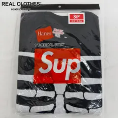 【未使用】Supreme×Hanes/シュプリーム×ヘインズ【21AW】 Bones Thermal Crew/ボーンズ サーマル クルー/長袖Tシャツ/S