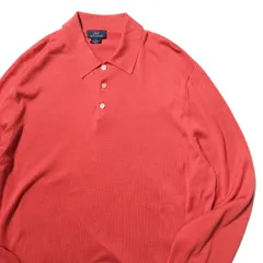 90's 00's ブルックスブラザーズ 346 シルク コットン ポロニットセーター (L) ピンク系 00年代 旧タグ オールド BROOKS BROTHERS アメリカ古着 USED ビンテージ ヴィンテージ