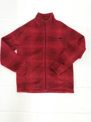 new balance　レッド チェック柄 フリース ジャケット