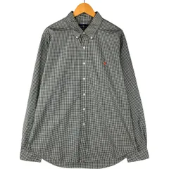 古着 ラルフローレン Ralph Lauren SLIM FIT スリムフィット ギンガムチェック 長袖 ボタンダウンチェックシャツ メンズXXL相当/eaa601729