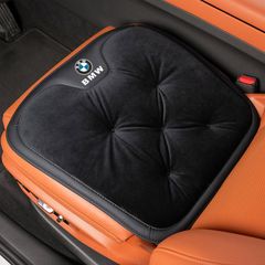 2枚セット BMW 車用シートクッション ブラック PUレザー ロゴ入り 