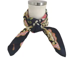 クリスチャンディオール Christian Dior 総柄シルクスカーフ レディース  表記無