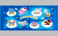 【中古】タオル・手ぬぐい 20.ブルー フェイスタオル 「サンリオ当りくじ 2025年サンリオキャラクター大賞当りくじ」