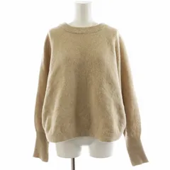 スピック&スパン Spick&Span 23AW ドルマンロングリブニット セーター 長袖 ウール ベージュ 23080200534040 /AN21