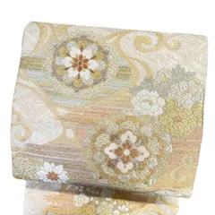 袋帯　唐織　華紋　梅花紋　双鶴紋　金糸　フォーマル　着物　113b p ms