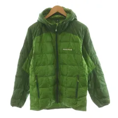 モンベル　スペリオダウンパーカ　グリーン　緑　バイカラー　EX800 収納袋あり スペリオダウン パーカ Men's｜モンベル