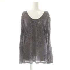 パドカレ pas de calais 総柄ウールカットソー 長袖 38 グレー /AT ■OSのサムネイル