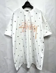 00s ヴィンテージ デッドストック STUSSY｜ステューシー LITTLE LOGOS TEE リトルロゴ ドット Tシャツ スカル クラウン エスエスリンク