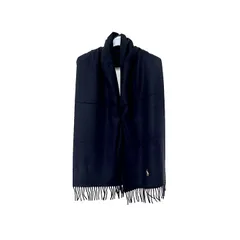 【新品】ポロ ラルフローレン Polo Ralph Lauren マフラー 173x35cm ブラック☆◎201◎