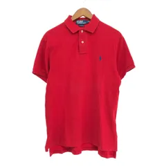 POLO RALPH LAUREN ポロラルフローレン 半袖ポロシャツ サイズ:M コットン/CUSTOM　FIT    レッド メンズ / 243001002411