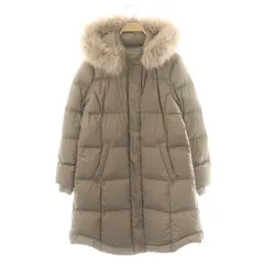 ジルスチュアート JILL STUART レアダウンコート アウター フード フォックスファー M モカ /DF ■OSのサムネイル