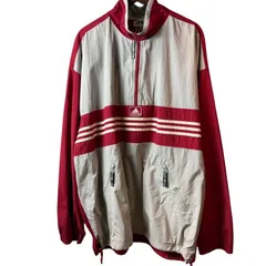adidas アディダス　アノラックパーカー Nylon Anorak Jacket 3-Stripes Half Zip XL